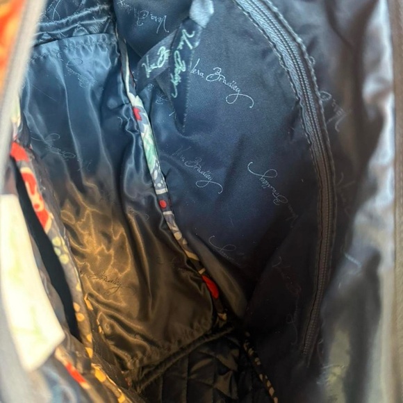 Vera Bradley Blue Floral Quilted Shoulder Bag Retired Pattern - Picture 7 of 10